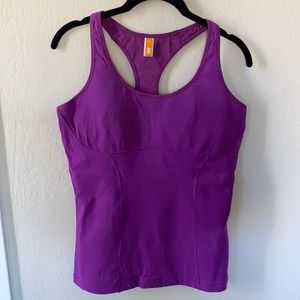 Lucy purple workout top